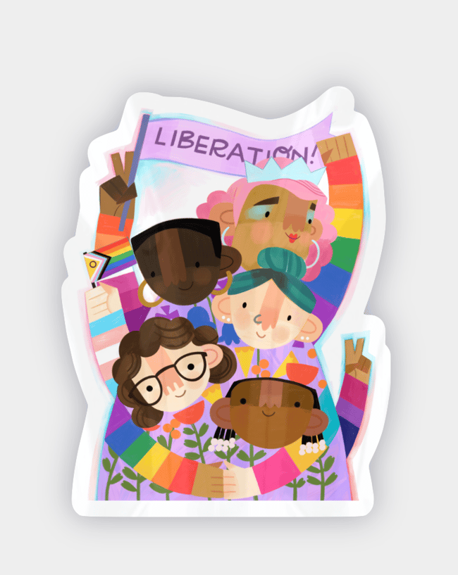PRE-ORDER Lavender Liberation Pride 2026 Vinyl Stickers