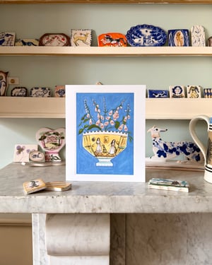 Image of Stately Home Pets - Greeting Card