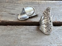 Image 1 of Monarch wing ring, size 6.5-7
