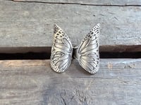 Image 6 of Monarch wing ring, size 6.5-7