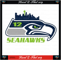 Image 1 of Seattle Seahawks City Design SVG Files, Cricut, Studio, Digital Cut Files