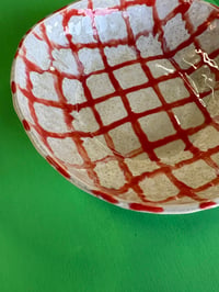 Image 2 of Orange Grid - 8in Bowl