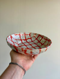 Image 1 of Orange Grid - 8in Bowl