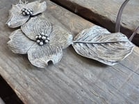 Image 3 of Dogwood Bracts and Leaf necklace