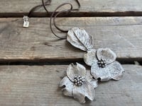 Image 5 of Dogwood Bracts and Leaf necklace