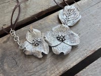 Image 7 of Dogwood Bracts and Leaf necklace