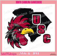 Image 2 of South Carolina Gamecocks Set Design SVG Files, Cricut, Studio, Digital Cut Files