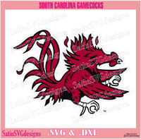 Image 3 of South Carolina Gamecocks Set Design SVG Files, Cricut, Studio, Digital Cut Files