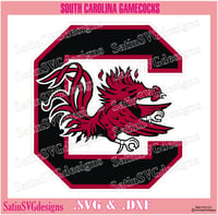 Image 4 of South Carolina Gamecocks Set Design SVG Files, Cricut, Studio, Digital Cut Files