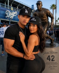 Image 2 of The iconic LA Embroidered Snapback Hat