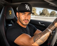 Image 4 of The iconic LA Embroidered Snapback Hat