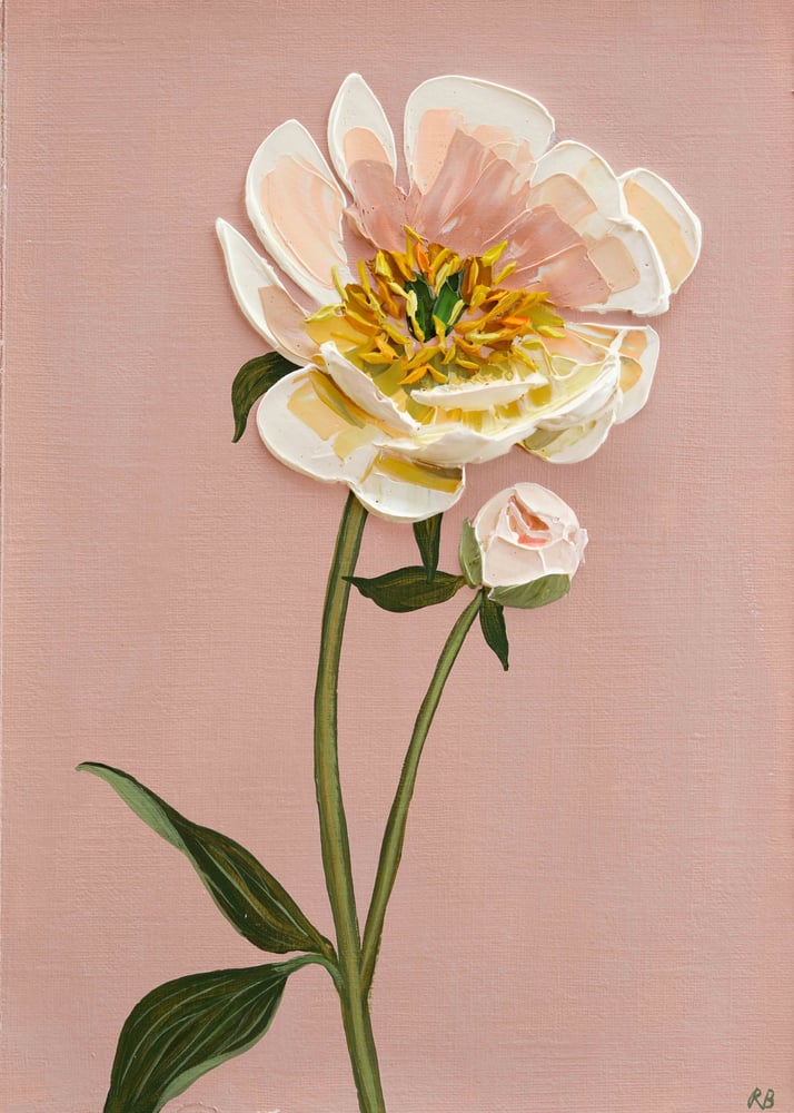 Image of Coral Charm Peony Giclée Print