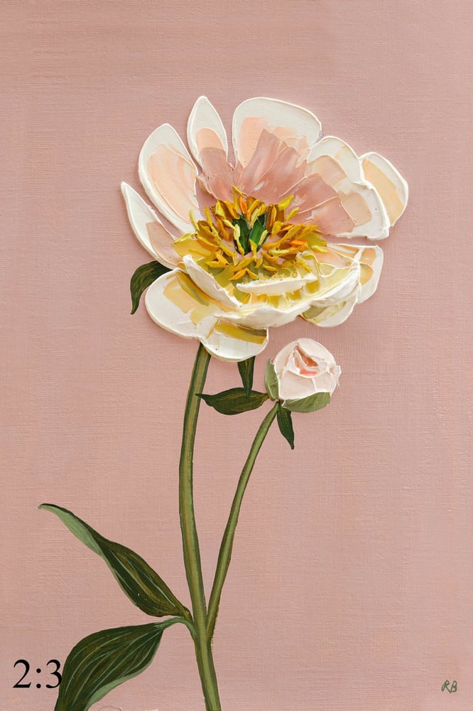 Image of Coral Charm Peony Giclée Print