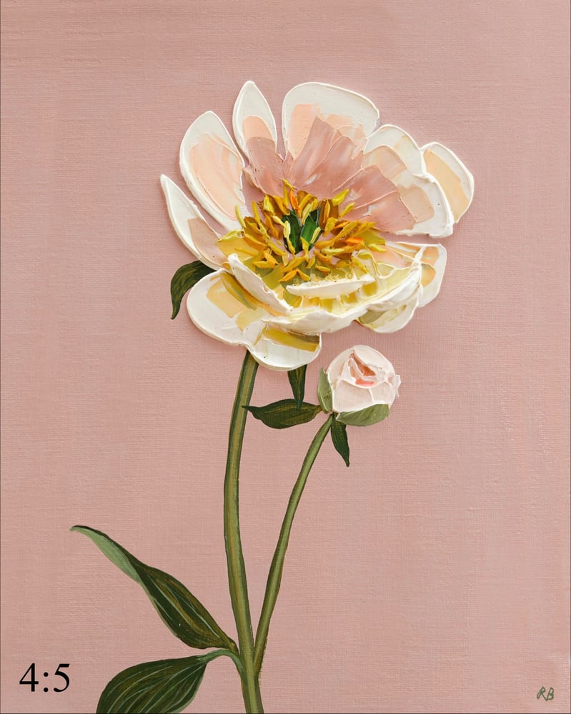 Image of Coral Charm Peony Giclée Print