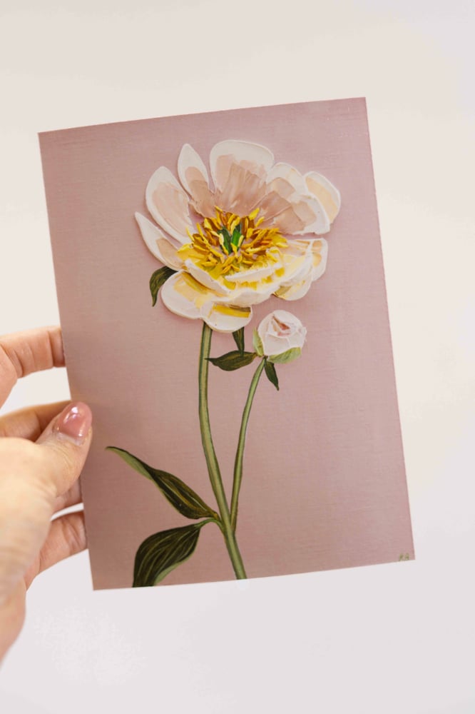 Image of Coral Charm Peony Giclée Print