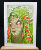 Image of Wood Nymph ACEO 3.5"x2.5" Art Card.