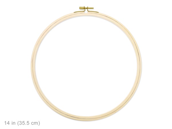 Image of 14" Embroidery Hoop w/Brass Clamp