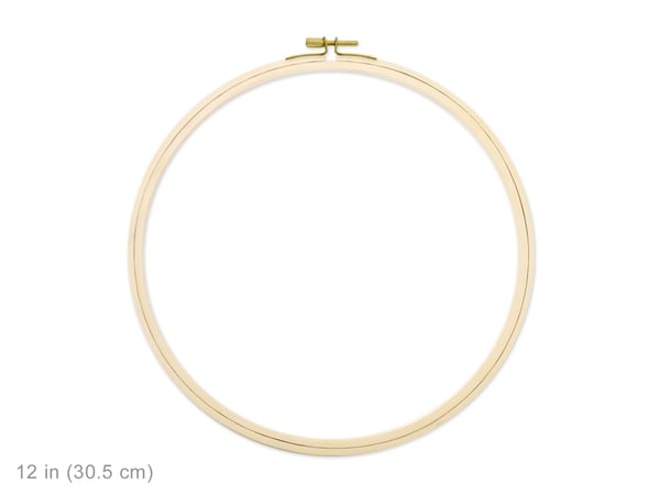 Image of 12" Embroidery Hoop w/Brass Clamp
