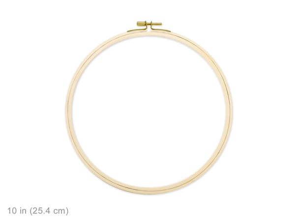 Image of 10" Embroidery Hoop w/Brass Clamp