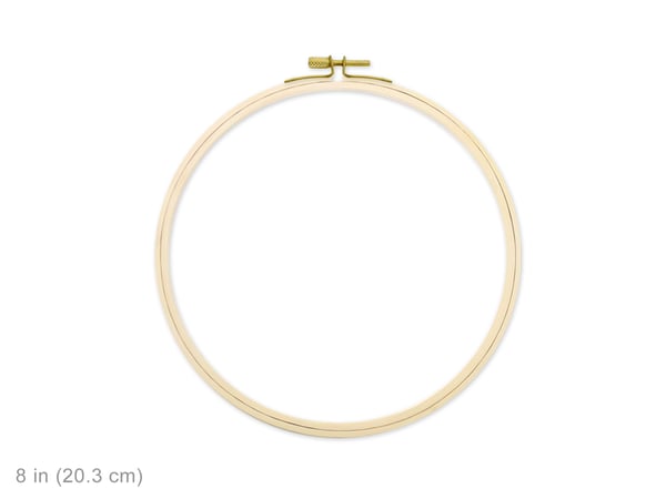 Image of 8" Embroidery Hoop w/Brass Clamp