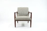 Image 1 of Fauteuil WR tissu chiné beige
