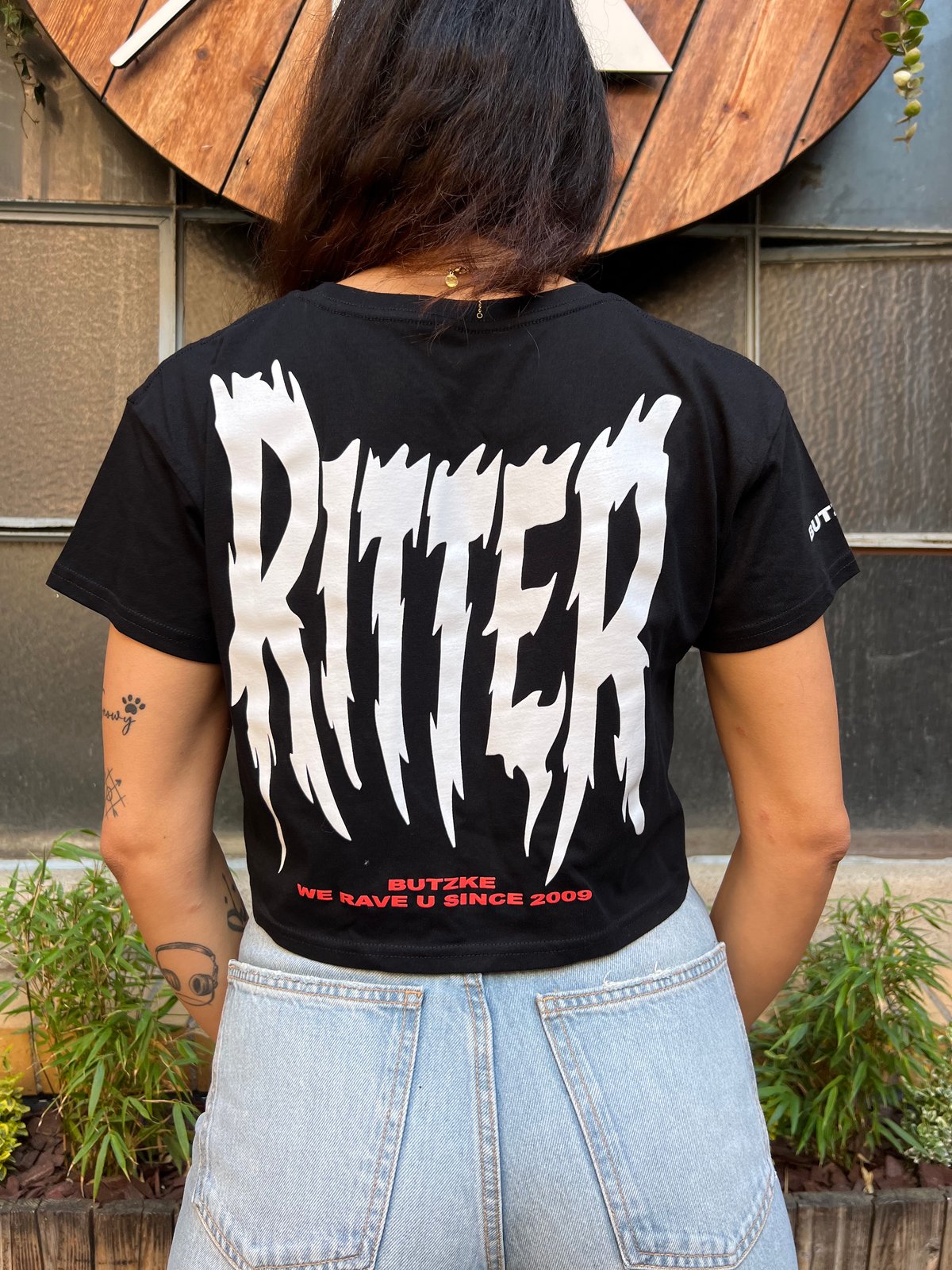 RITTER BUTZKE  Metal Crop Tee designed by NICONÉ