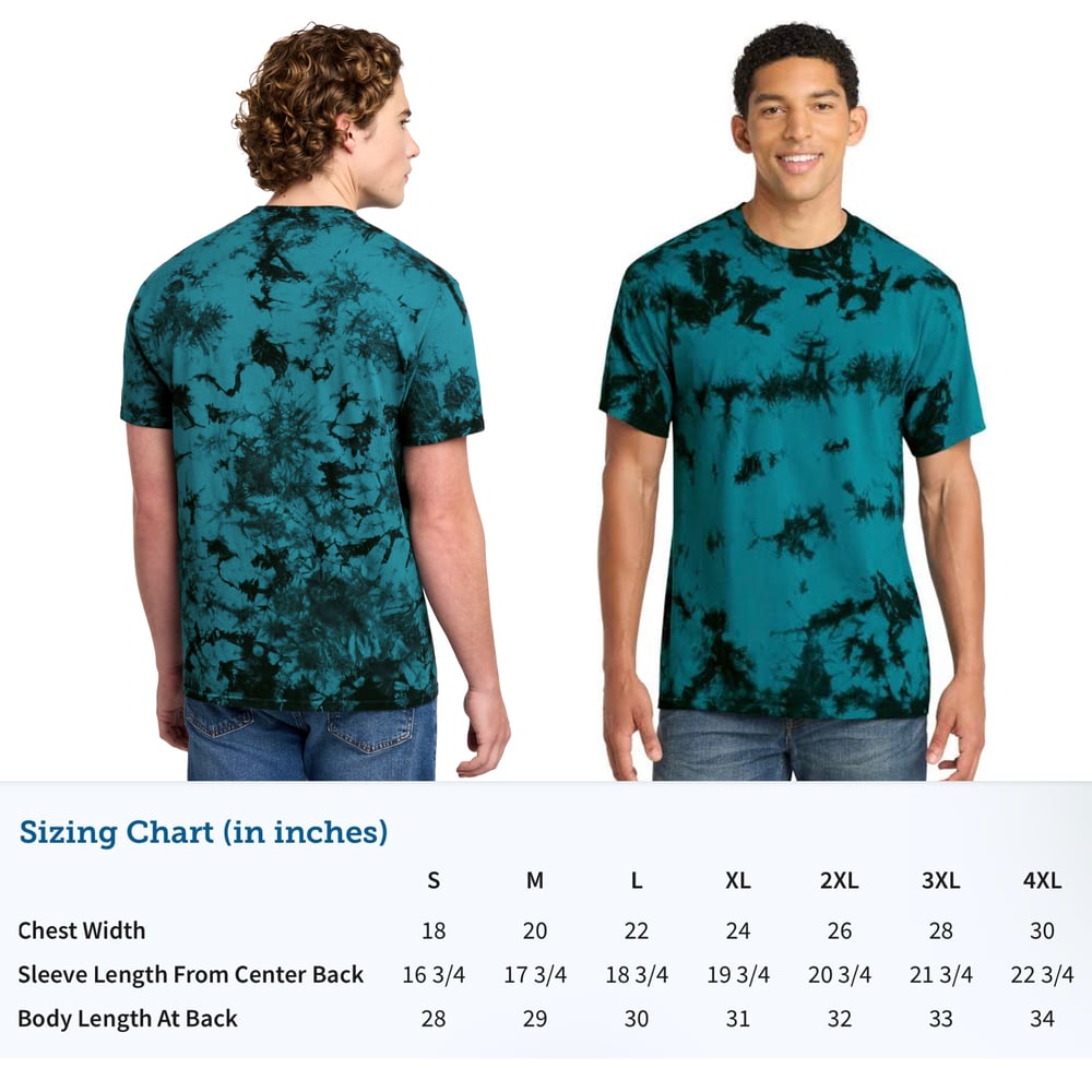 Image of STAB CREW - Teal Crystal Tie Dye 