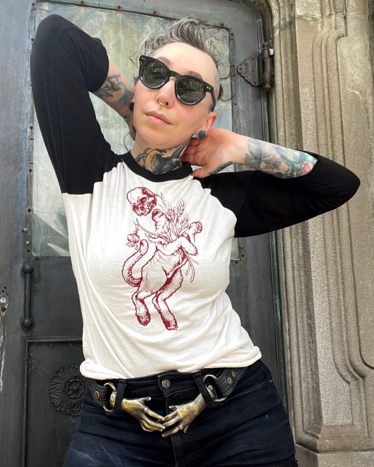 Image of "Little Lamb" Raglan Tshirt