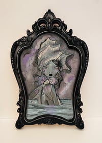 Image 1 of Pearl original illustration on wood 