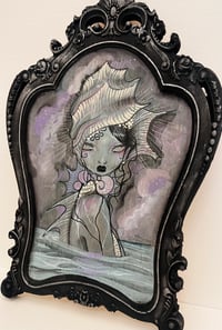 Image 2 of Pearl original illustration on wood 