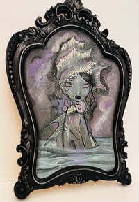 Image 3 of Pearl original illustration on wood 