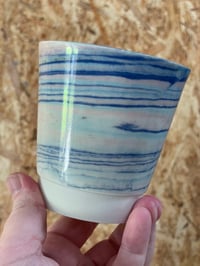 Image 1 of Marbled cup Blue stripes