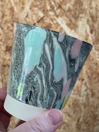 Image 1 of Marble cup Black & pastel