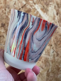 Image 2 of Marble cup orange and purple