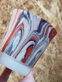 Image 3 of Marble cup orange and purple