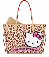 chrome kitty tote bag 