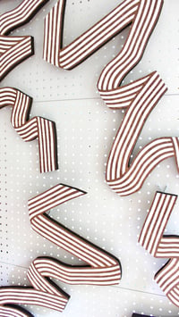 Image 3 of Petite Ribbon No.5 Print in Walnut