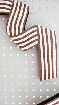 Image 4 of Petite Ribbon No.5 Print in Walnut