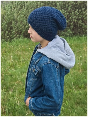 Image of Grumbles' Slouchy Winter Hat Knitting Pattern