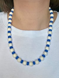 Image 1 of Blue and White Necklace