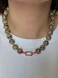 Image 1 of Hand-Knotted Dalmatian Jasper