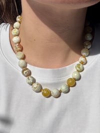 Image 1 of Hand-Knotted Treated Agate