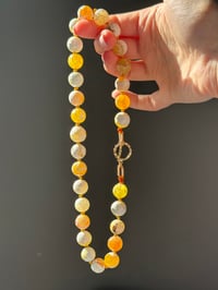 Image 2 of Hand-Knotted Treated Agate