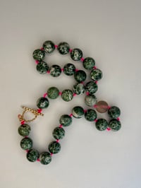 Image 3 of Hand-Knotted Tree Agate with Flourite