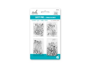 Image of 28mm-46mm Safety Pins 102pc Value Pack Silver