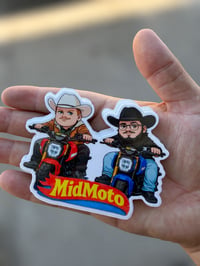 Image 1 of Midmoto Cowboy Logo Stickers (2 Pack)
