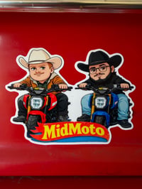 Image 2 of Midmoto Cowboy Logo Stickers (2 Pack)