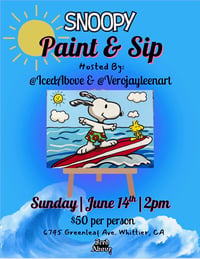 Paint & Sip: Surfin' Snoopy