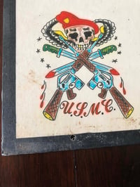 Image 7 of Denver Don hand drawn hand colored 1986 USMC flash board 