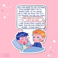 HEATED RIVALRY - "Will You Come To My Cottage This Summer?" Sticker